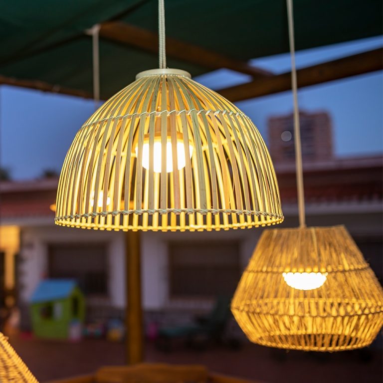 Lámpara colgante exterior FIBRAS 4 | Iluminoteca