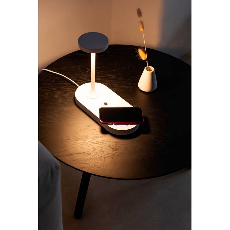 Lámpara de mesa LED SMD con cargador de móvil, USB y regulador de