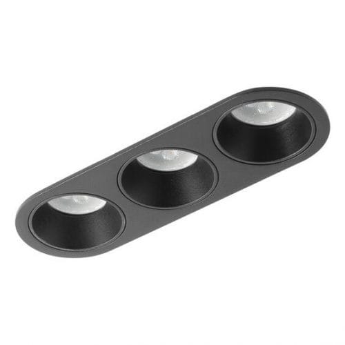 Foco empotrable CASIO - 3 luces, Negro