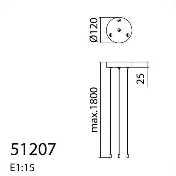 kit de suspensión para plafón  OZZY - Imagen 3