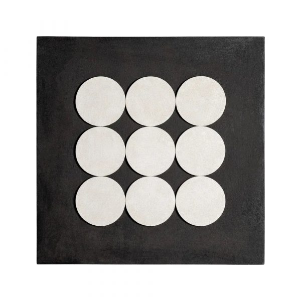 CUADRO BLANCO NEGRO DM DECORACIÓN 80 X 4 X 80 CM - Imagen 2