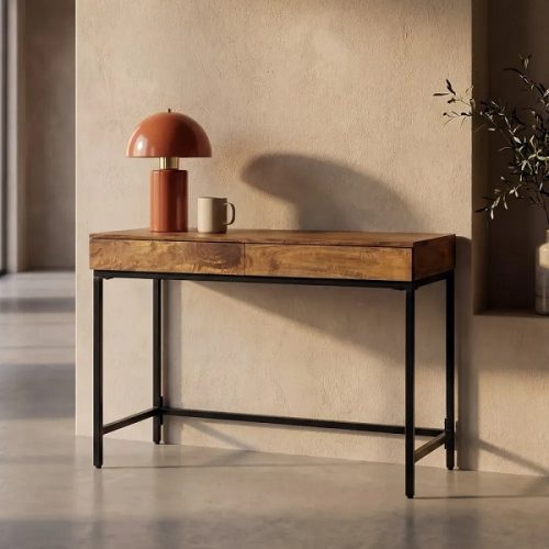 ESCRITORIO MIEL MADERA DE MANGO 110 X 55 X 78 CM