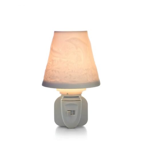 Luz de enchufe quitamiedos artesanal DELFINES