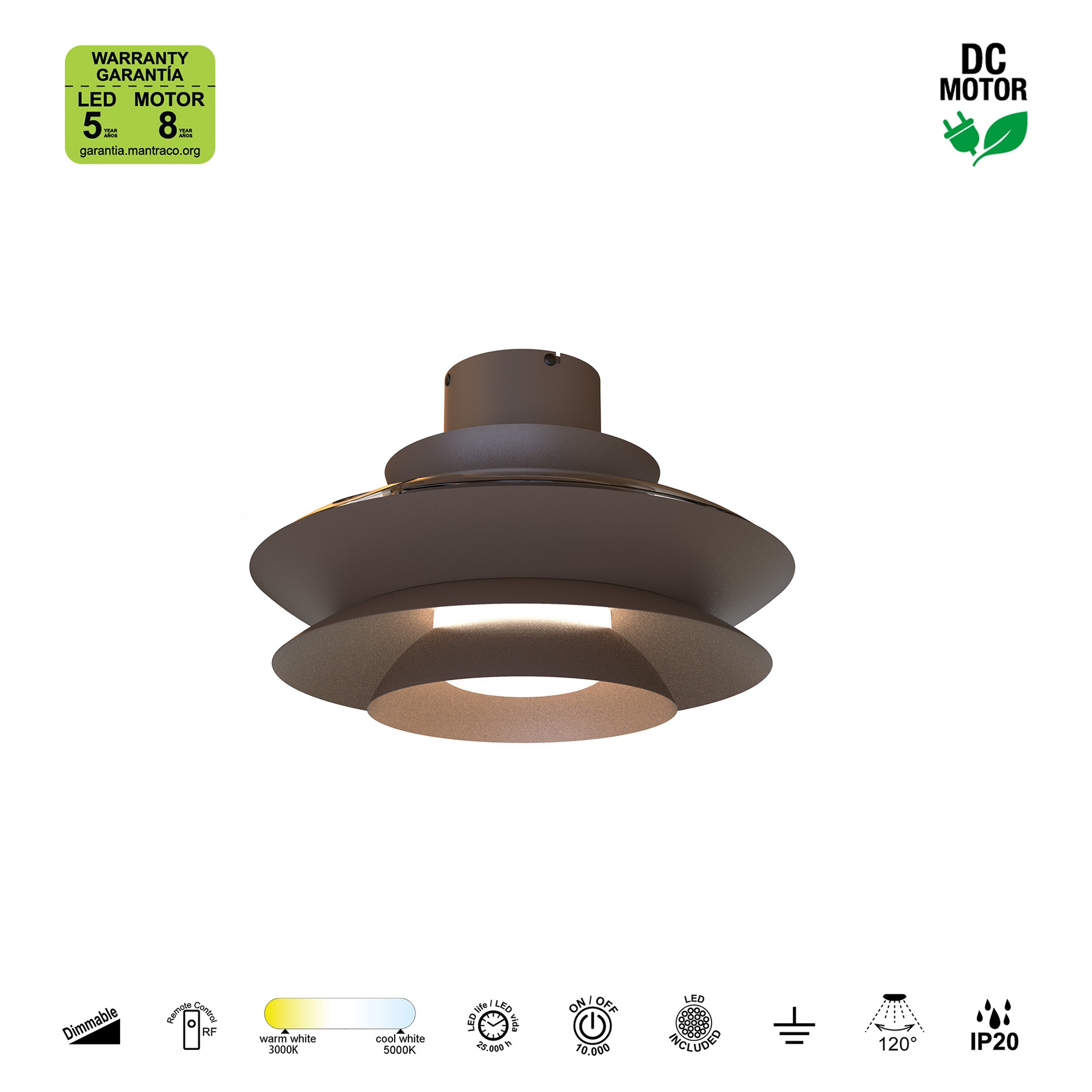 Lampara ventilador LED Aconcagua - Imagen 12
