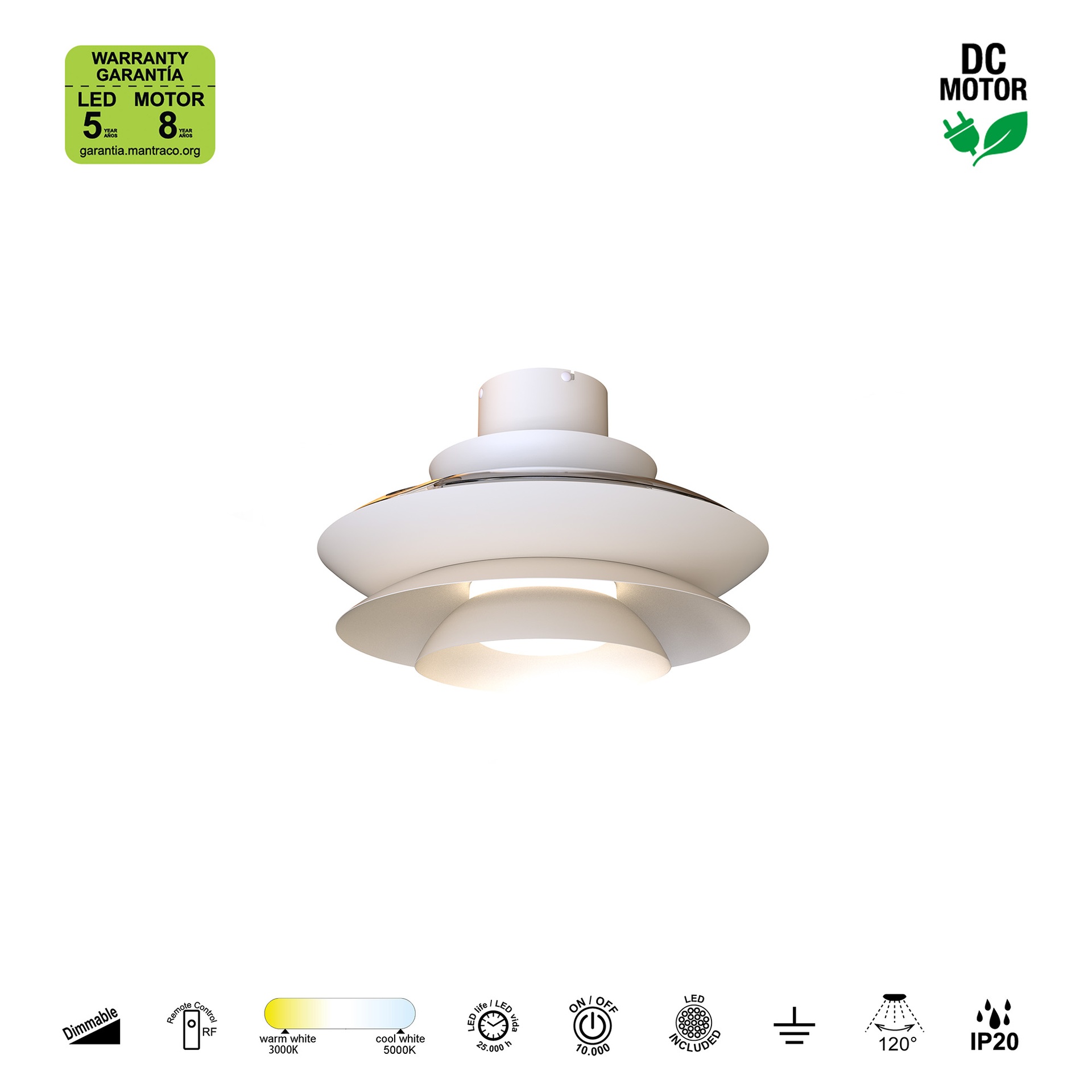 Lampara ventilador LED Aconcagua - Imagen 4